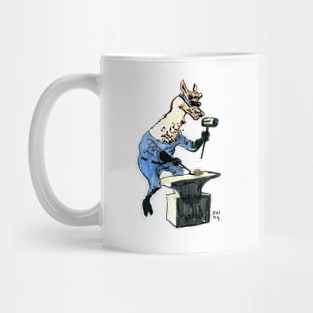 Llama Metal Smith Mug